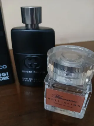 Bottigliette vuote profumi Gucci, D&G, Rocco Baroc