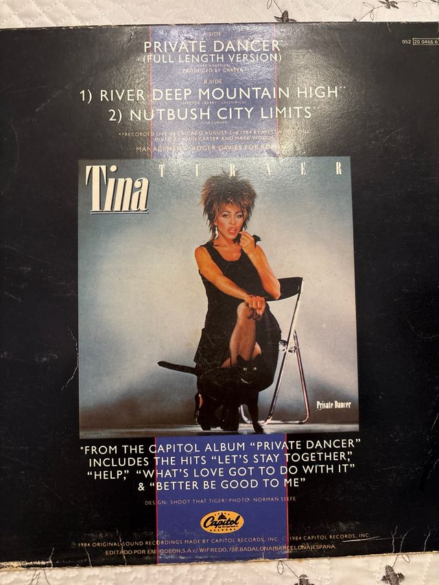 Tina Turner Private Dancer Maxi Single