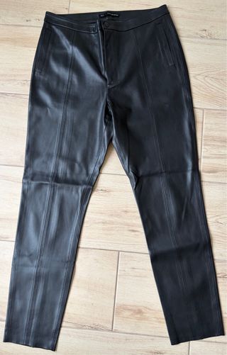 Pantalones de cuero negros