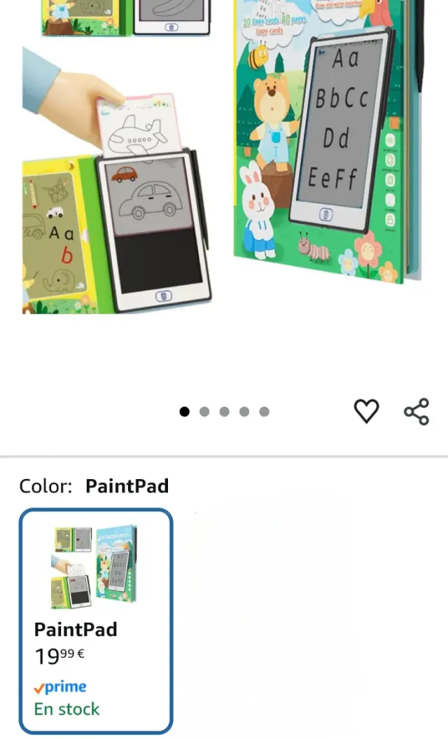 Lupilu Tableta Escritura LCD con Fichas