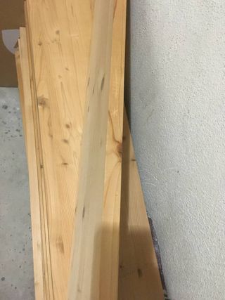 Tablones de pino 80x20x2 cm - 25 unidades
