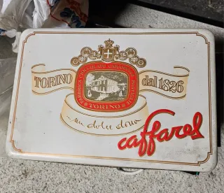 Scatola Latta Caffarel Torino dal 1826