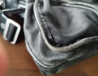 Borsa lavoro AG Spalding & Bros pelle nera