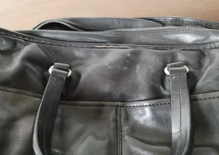 Borsa lavoro AG Spalding & Bros pelle nera