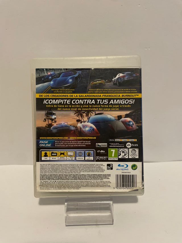 Need For Speed Hot Pursuit PS3 Español
