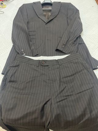 Traje Vanetto Raya Negra Talla M