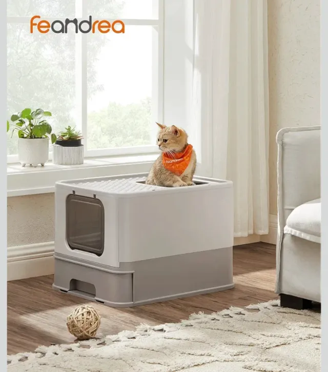 Caja Arena Gatos con Bandeja y Pala