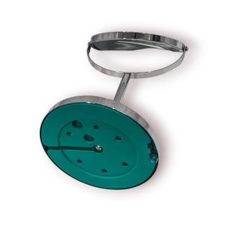 Espelho de Mesa Dupla Face Metal Cromado