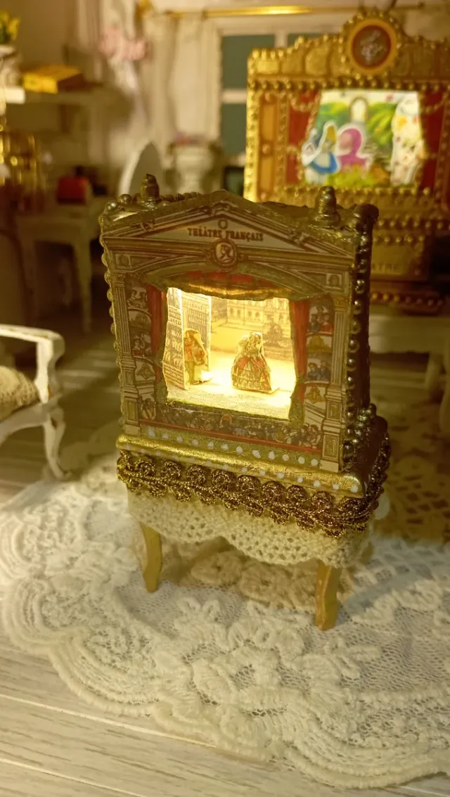 Teatrino miniatura Dollhouse 1:12