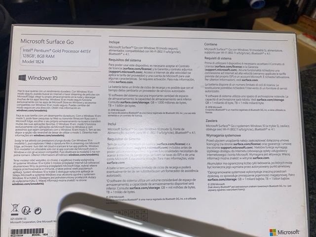 Microsoft Surface Go gris