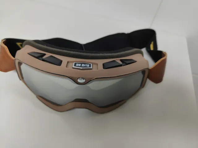 Gafas de moto vintage cuero