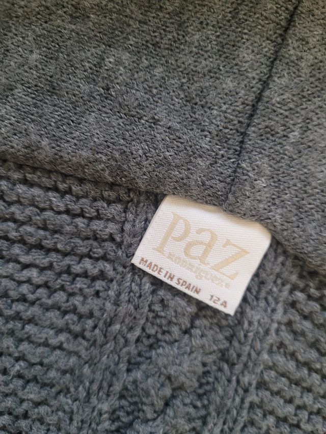 Capa Paz Rodriguez Niña T.12 Gris