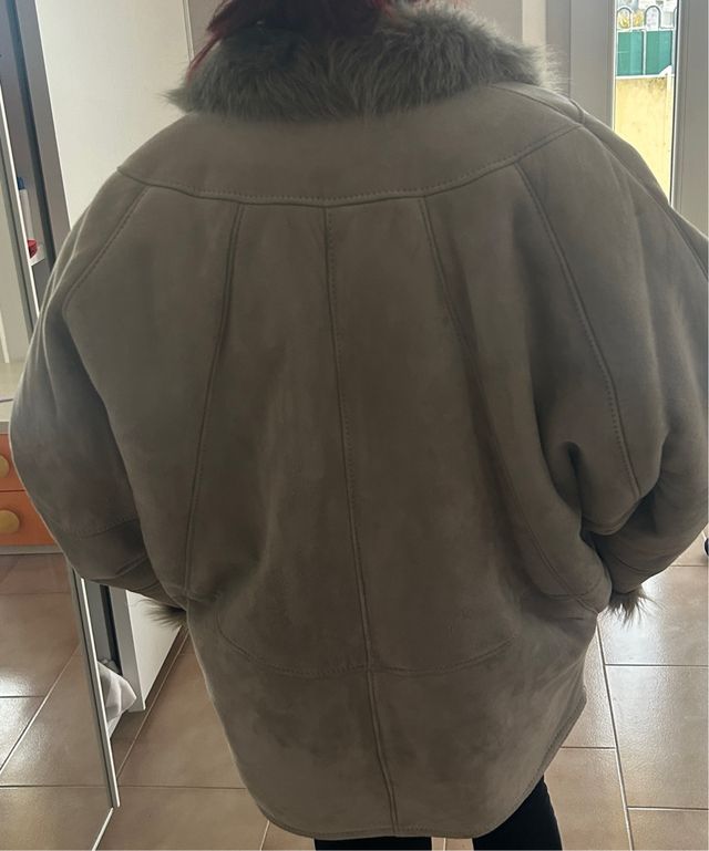 Montone originale beige/grigio