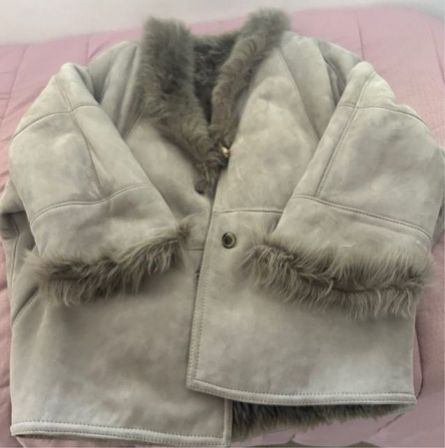 Montone originale beige/grigio