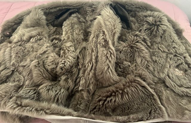 Montone originale beige/grigio