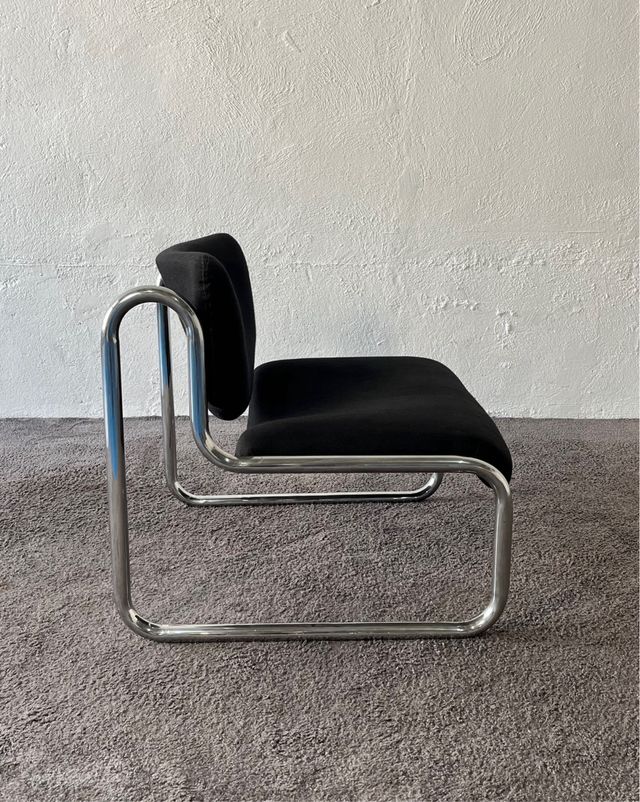 Sillón tubular Vintage, años 70