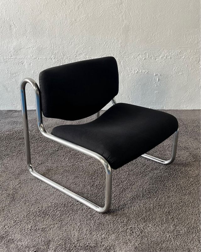 Sillón tubular Vintage, años 70