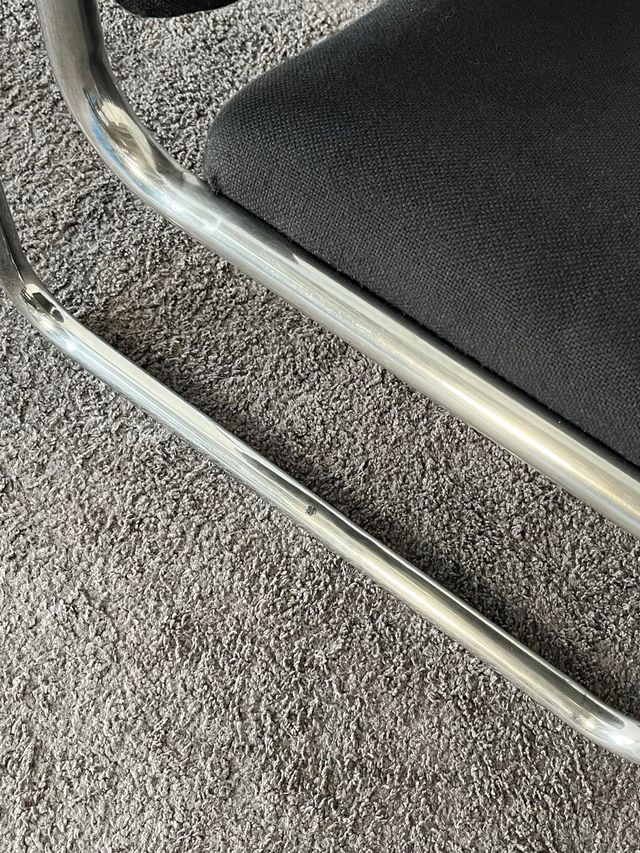 Sillón tubular Vintage, años 70