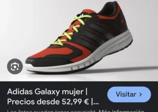 Adidas Galaxy  negras y rojas original