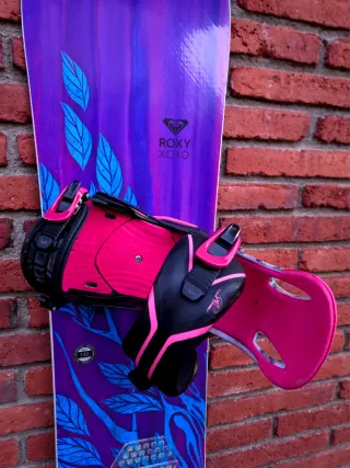 Tabla Snow Roxy Xoxo + Fijaciones Roxi Rome