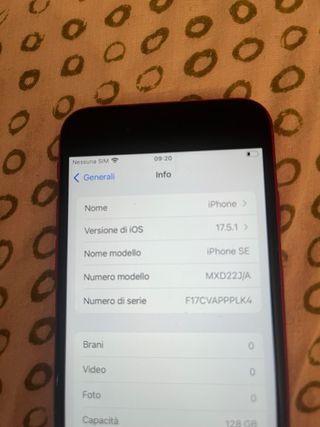 iPhone SE (3ª gen, 2022) Rosso