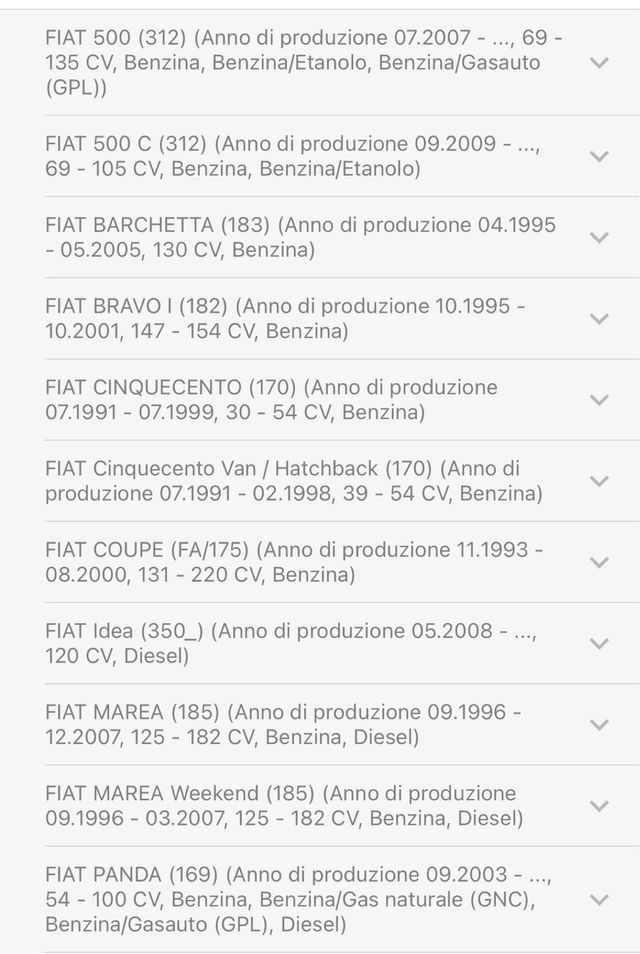 Dischi freno Fiat Abarth Lancia Ford