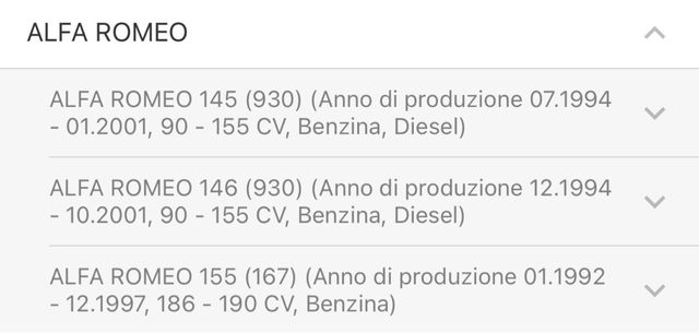 Dischi freno Fiat Abarth Lancia Ford