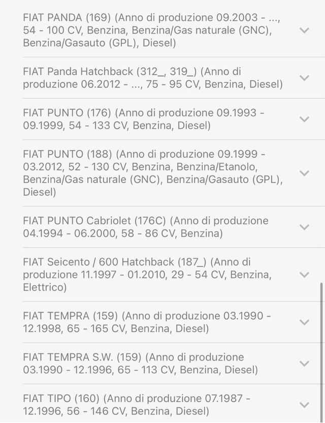 Dischi freno Fiat Abarth Lancia Ford