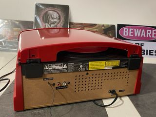 Giradischi, Radio CD MP3 Bigben Rosso e Argento