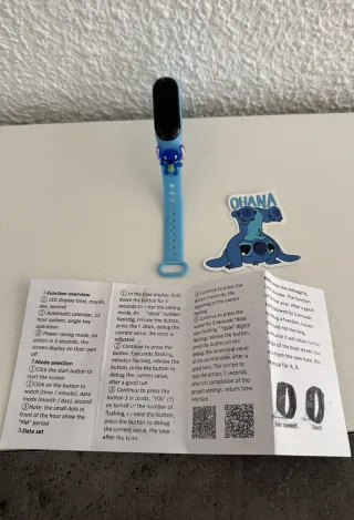 Reloj Infantil Stitch Azul