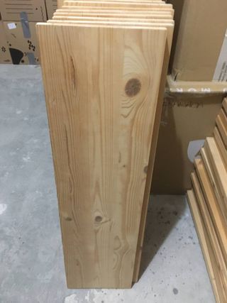 Baldas de madera 78x21 cm (9 unidades)