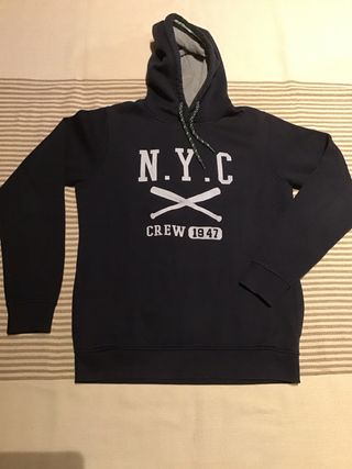 Sudadera Hombre NYC Crew 1947 Azul Marino