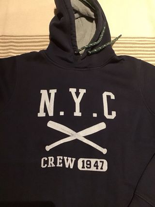 Sudadera Hombre NYC Crew 1947 Azul Marino