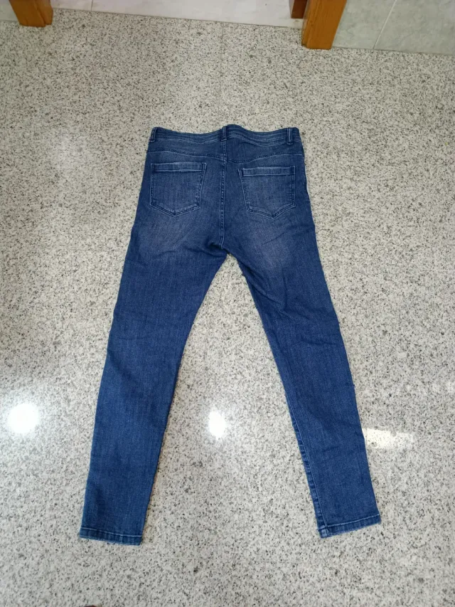 Pantalón vaquero TALLY WEiJL Tiras Verdes Talla M