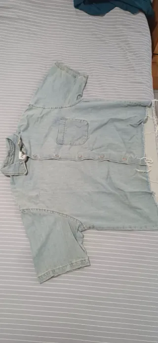 Camisa vaquera Zara manga corta