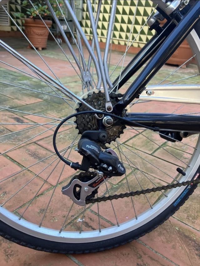 Bicicleta de marchas con cesta