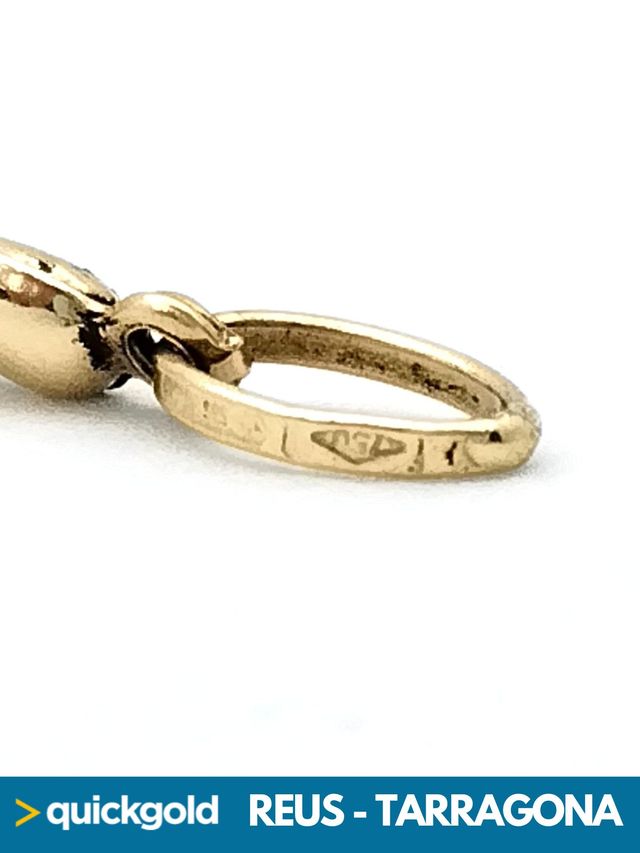 040-03-00574 COLGANTE ORO 18K  CUERNO SUERTE