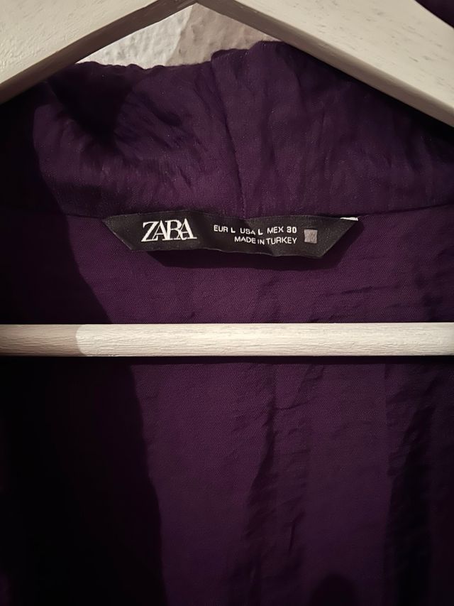 Blusa Zara Morada Talla L