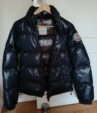 Plumas Moncler Azul Marino Original Vintage