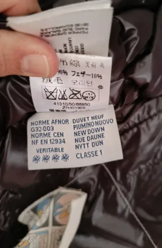 Plumas Moncler Azul Marino Original Vintage