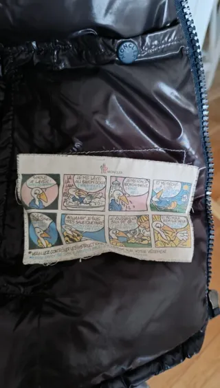 Plumas Moncler Azul Marino Original Vintage