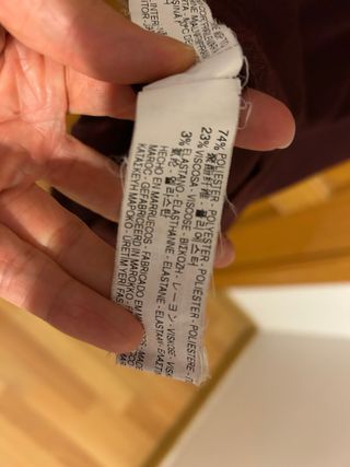 Vestido largo Zara granate