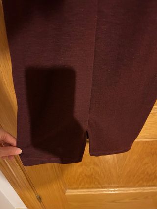 Vestido largo Zara granate