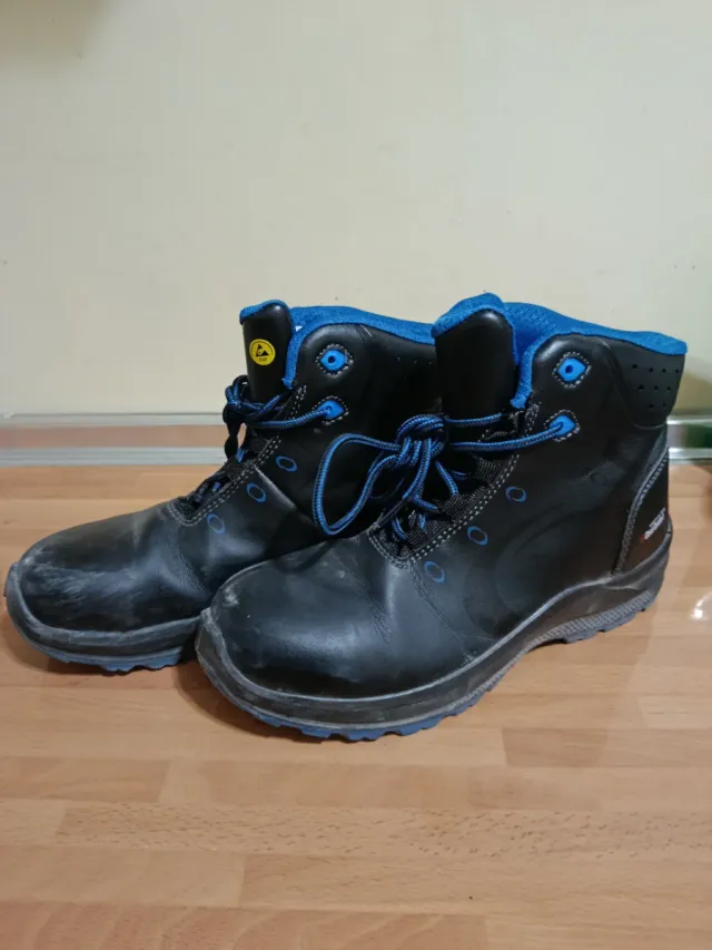 Botas de Taller Negras y Azules