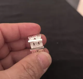 Anillo trenzado ajustable