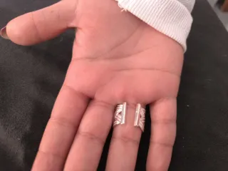 Anillo trenzado ajustable