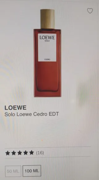 Loewe Solo Loewe Cedro EDT 100ml