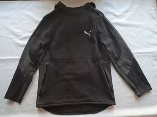 Sudadera Puma con capucha, color negro, Talla L