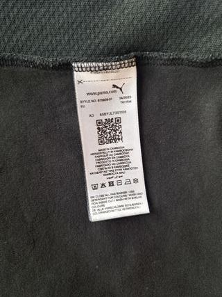 Sudadera Puma con capucha, color negro, Talla L