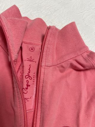 Sudadera Pepe Jeans rosa con cremallera